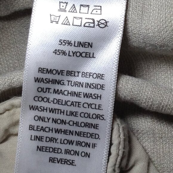 Nicole Miller S Linen Blend joggers/parachute/cargo pants, Versatile, chic, boho - Picture 5 of 5